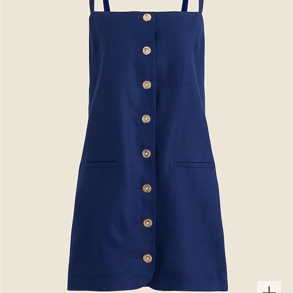 J. Crew Claudia dress in linen